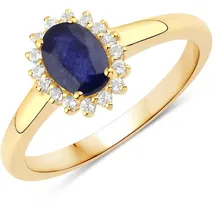 Rafaela Donata Ring blau | gold / weiß 50