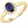 Rafaela Donata Ring blau | gold / weiß 50