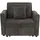 Mendler Schlafsessel HWC-L90 Cord 100 x 86 x 200 cm Dunkelgrau mit Kissen