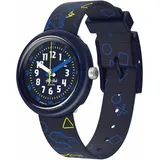 Flik Flak DINO DINER 2507 Analog Gehäusefarbe Blau Silikonarmband Blau