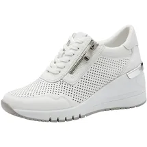 Marco Tozzi Sneaker Damen Weite M Weiß/Silber 40