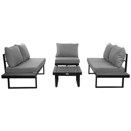 Greemotion Pisa Set 4-tlg. Grau/Schwarz