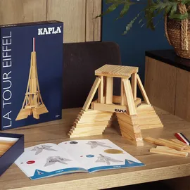 Kapla 8029 Holzplättchen Eiffelturm Box 105-teilig