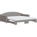 vidaXL Tagesbett 100 x 200 cm Taupe