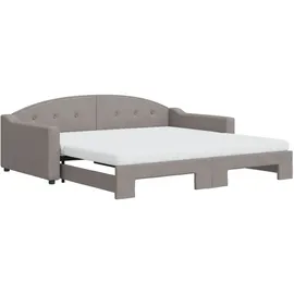 vidaXL Tagesbett 100 x 200 cm Taupe