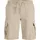 JACK & JONES "JPSTCOLE DYLAN CARGO SHORTS MID", Herren, Gr. S, N-Gr, crockery, Web, Obermaterial: 98% Baumwolle, 2% Elasthan, unifarben, relaxed fit knöchellang, Hosen Cargohose
