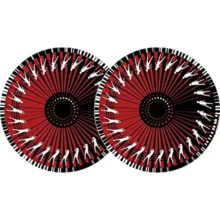Zomo 2x Zomo Slipmats - Dance - rot - Doppelpack