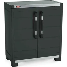 KETER Niedriger Lagerschrank Garage XL 99 x 54 x 89 cm Schwarz