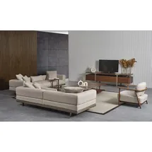 JVMöbel Italienische Wohnzimmer Einrichtung Sofagarnitur Couchtisch Sideboard, 8tlg