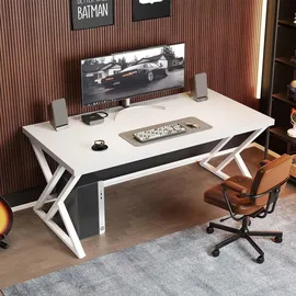 luxuskollektion Schreibtisch Industrie Design 140 x 60 cm Weiß