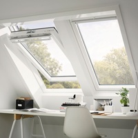VELUX Dachfenster GGL 2070 Schwingfenster Holz THERMO weiß Fenster, 55x118 cm (CK06)