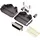 Encitech DPPK25-BK-DBCP-K 6355-0078-03 D-SUB Stiftleisten-Set 180° Polzahl: 25 Crimpen 1St.