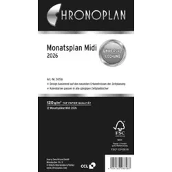 CHRONOPLAN Monatsplan Midi 2026 50516