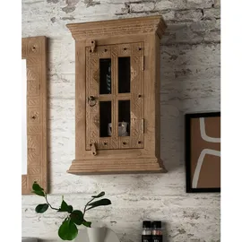 SIT Möbel Hängeschrank DAIPUR beige natur Holz, Mangoholz,Mangoholz,Mangoholz, massiv, 1 Fächer, 44x70x20 cm, hängend, Badezimmer, Badezimmerschränke, Hängeschränke