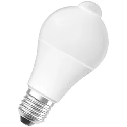 OSRAM STAR+ LED Lampe mit E27 Sockel, Warmweiß 2700 K, 9 W, mit Bewegungssensor