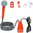 peilu Campingdusche mit Akku Tauchpumpe Handbrause 2x 2200mAh-Lithium-Akku, USB-Ladekabel , für Camping Garten Auto - Outdoor Hundedusche ,...