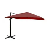 MCW Ampelschirm A96 3x4m Alu/Stahl Bordeaux ohne Ständer Drehbar
