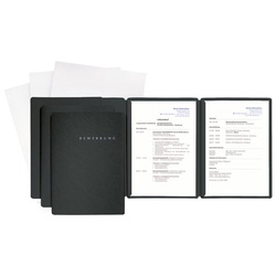 Bewerbungsmappe SPECIAL schwarz 3-teilig   3er-SET
