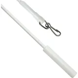 GARDINIA Schleuderstab Metall Weiß 100 cm 2-er Pack