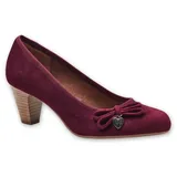 s.Oliver Damen Pumps mit Schleife mit Herzdetail, Rot (Bordeaux), 41 EU - 41 EU