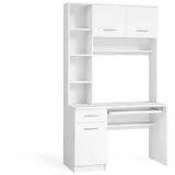 Vicco Schreibtisch Crossline, Weiß, 120.1 x 59.5 cm,