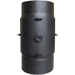 Kleining Ofenrohr KaminFILTERKat, Reinigungsrohr, 150 mm, Reduzierung von Staub und Kohlenmonoxid grau
