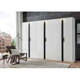 WIMEX »Rimini by fresh to go, weiß oder graphit mit schwarzen Metallgriffen«, inklusive LED Beleuchtung, 3 Breiten: 200, 250 oder 300cm, 216cm hoch