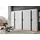 WIMEX »Rimini by fresh to go, weiß oder graphit mit schwarzen Metallgriffen«, inklusive LED Beleuchtung, 3 Breiten: 200, 250 oder 300cm, 216cm hoch
