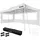 Tectake Faltpavillon 6 x 3 m inkl. 3 Seitenteile Weiß