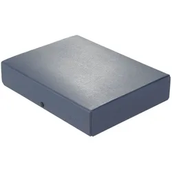 ELBA Dokumentenmappe Hartpappe (RC) 350 g/qm A4 60mm blau Strukturdesign Packung mit 10 Stück