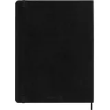 Moleskine 18 Monate Wochenkalender 2026/2027, XL, 1 Wo = 1 Seite, Rechts Linierte Seite, Weicher Einband, Schwarz