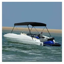 vidaXL Sonnenschutz 2-Bow Bimini Top 180x130x110 cm Schwarz