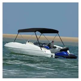 vidaXL Sonnenschutz 2-Bow Bimini Top 180x130x110 cm Schwarz