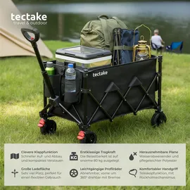Tectake Bollerwagen schwarz