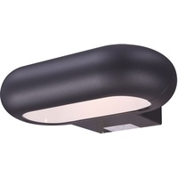 GLOBO Wandleuchte Außenlampe Fassadenleuchte LED Haustürlampe, abwärts leuchtend, Aluminium