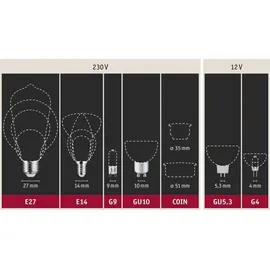 Paulmann LED Stiftsockellampe 28821 3,5W GY6,35 warmweiß 1 St.