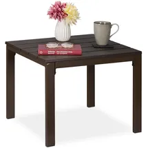Relaxdays Beistelltisch 48 x 52 x 39 cm Braun