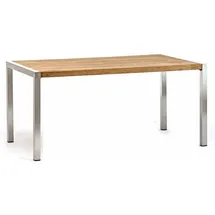 Destiny Macao Gartentisch 160 x 90 x 75 cm Silber/Weiß