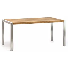 Destiny Macao Gartentisch 160 x 90 x 75 cm Silber/Weiß
