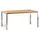 Destiny Macao Gartentisch 160 x 90 x 75 cm Silber/Weiß