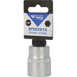 BRILLIANT TOOLS 1/2" Sechskant-Stecknuss 23 mm