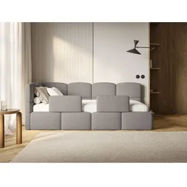 Selsey Jugendbett Cloudy 90 x 200 cm Kiefer grau grau