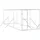 vidaXL Hundezwinger 2 x 6 x 2 m Stahl Silber