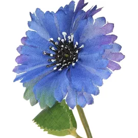 Decoris Kunstblumen Kornblume am Stiel 55cm blau