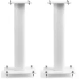 NORSTONE Lautsprecherständer Stylum, stabil aus Metall, bis 50kg belastbar, Paarpreis (Stylum 1 (50cm), Weiß (matt))