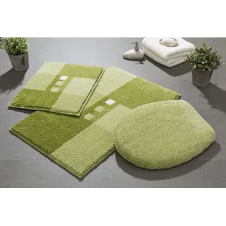 GRUND Badematte »Merkur« Höhe 20 mm rutschhemmend beschichtet fußbodenheizungsgeeignet mehrfarbig, auch als 2 teiliges & 3 teiliges Badematten Set erhältlich, grün