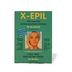 X Epilier-Kaltwachsstreifen für das Gesicht