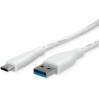 VALUE USB 3.2 Gen 1 Kabel, Typ-A-C, ST/ST, weiß, 2 m