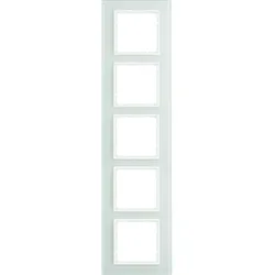 Berker 10156909 Glasrahmen 5fach B.7 polarweiß
