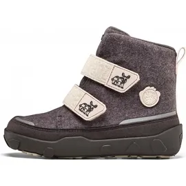 Affenzahn Wolle Comfy Rhino Mädchen Klettstiefel in Grau, Größe 29 EU